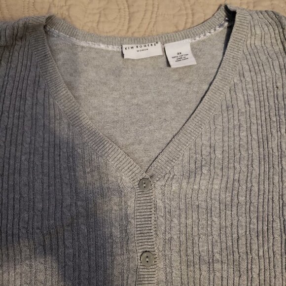 Kim Rogers V-Neck 3/4 Sleeve Sweater - Picture 5 of 7